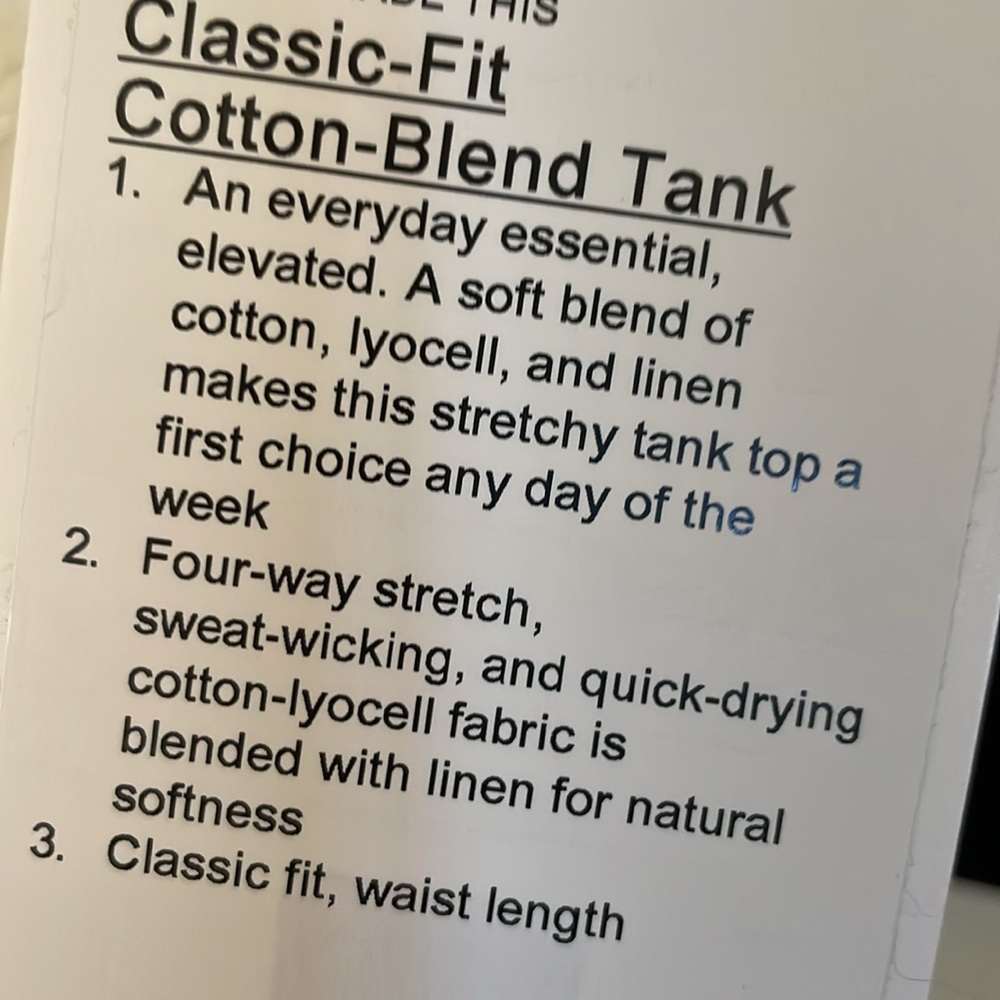 NWT LULULEMON CLASSIC TANK BLACK TANK SIZE  6 cotton black nwt - Picture 5 of 6